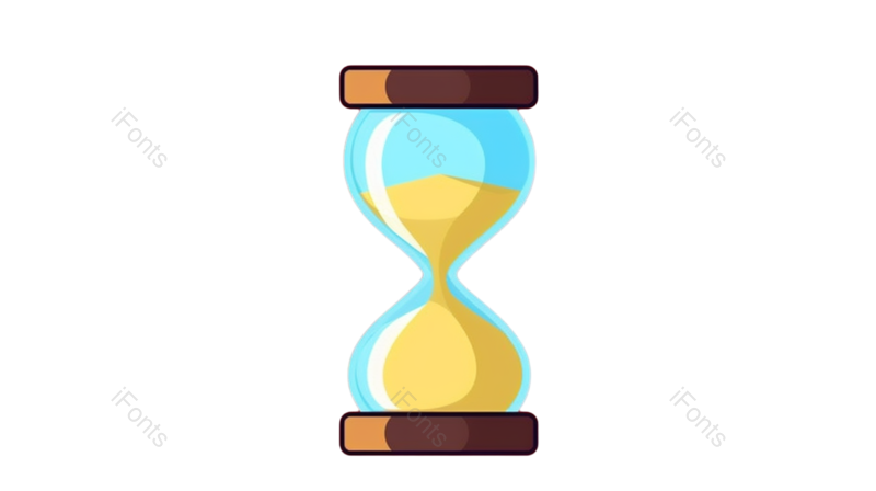 科技图片,蓝色元素,沙漏PNG,符号免抠素材